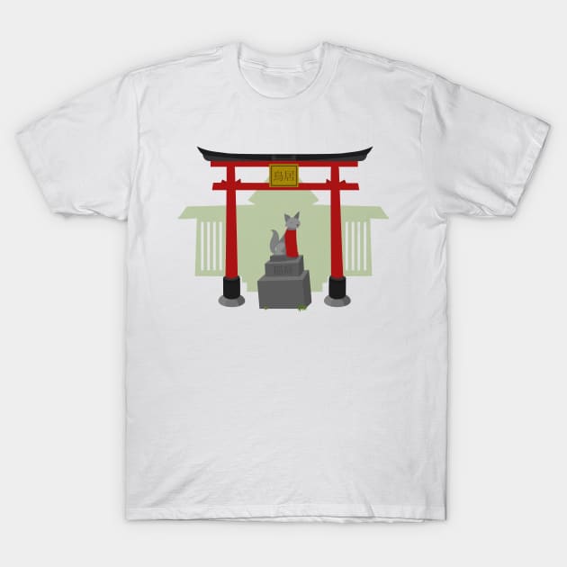 Inari shrine T-Shirt by AnNuttin